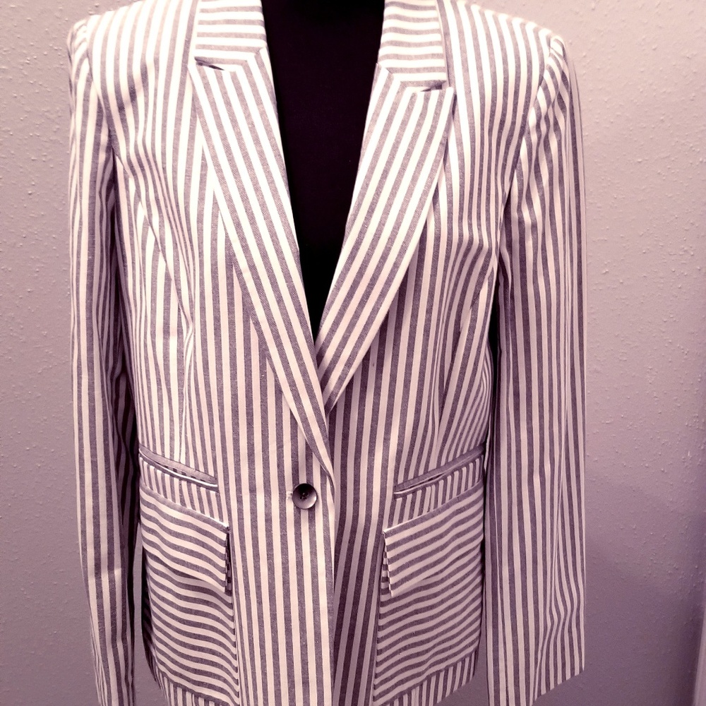 Lightweight Pinstripe Jacket
